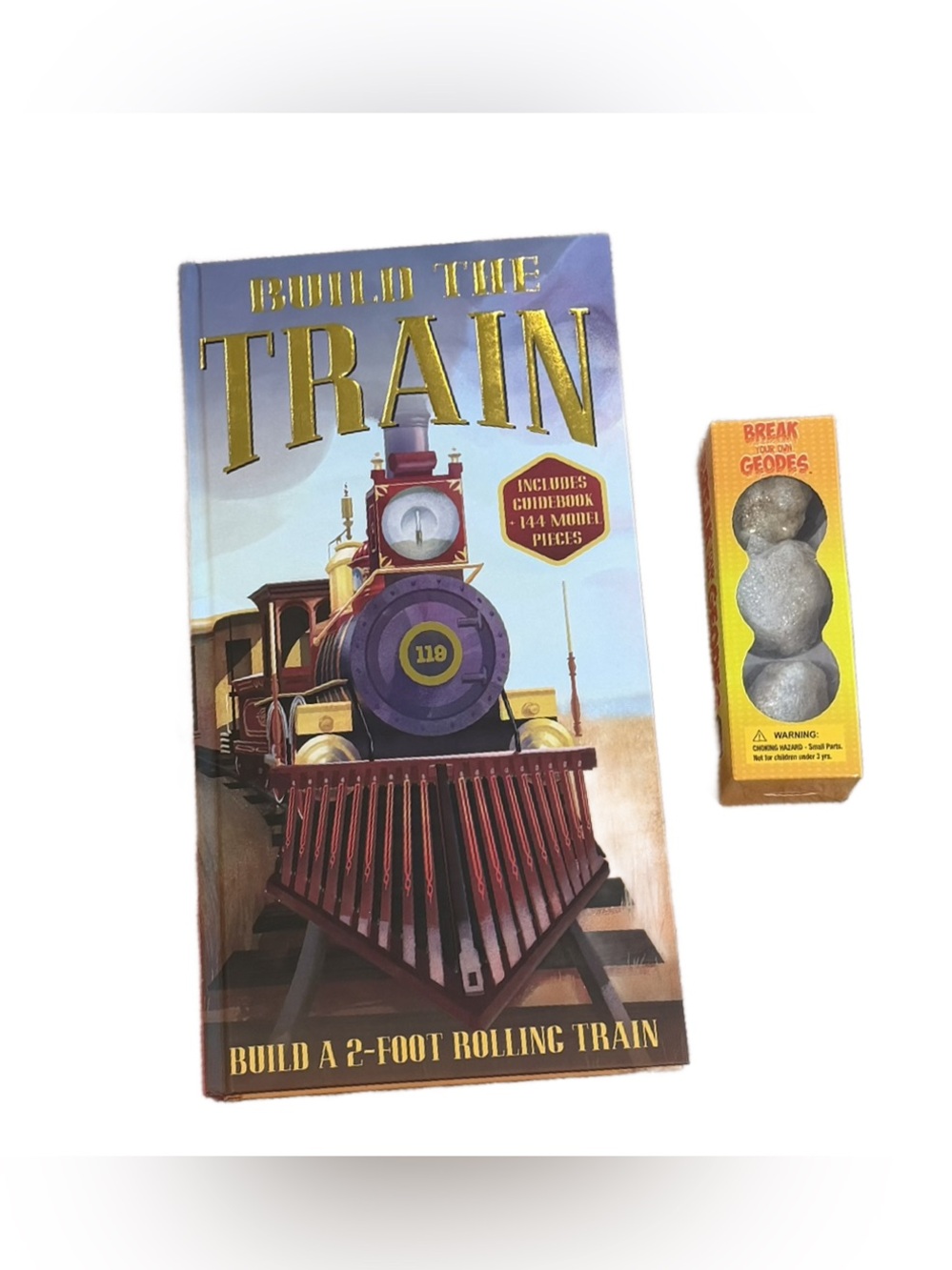 Build The Train Kids Model Kit and Break your own Geodes